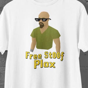 RuneScape Shirt OSRS RuneScape Gift Old RuneScape Old School Gaming Shirt Gaming Shirt Nerd Gift Cosplay Tee Free St00f Plox Fan Art Shirt