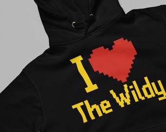 Sudadera con capucha de RuneScape, sudadera con capucha de OSRS, regalo de RuneScape, sudadera con capucha de juegos de la vieja escuela de RuneScape, regalo de nerd, sudadera con capucha de cosplay, sudadera con capucha "I Love The Wildy", arte de fan