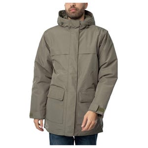 Men&#39;s Waterproof Parka Jacket Windproof Winter Coat with Hood Outdoor  Rain Jacket Insulated Cold Weather Outerwear Army Green Long Jacket