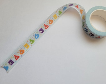 Science Glassware Rainbow Washi Tape