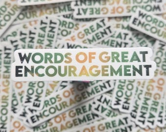 Project Hail Mary Inspired Sticker – Words of Encouragement Vinyl Sticker