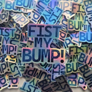 Holographic Fist My Bump - Project Hail Mary Inpsired Sticker