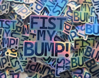 Holographic Fist My Bump - Project Hail Mary Inpsired Sticker