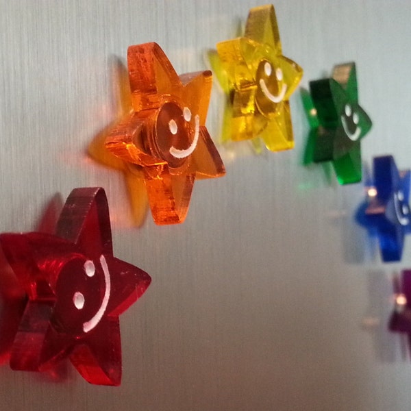 Rainbow Star Neodymium Magnets