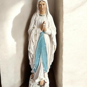 Antike Statue Mutter Gottes Heilige Figur Maria french vintage decor