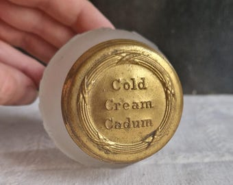 Vintage 1930s Woodbury Cold Cream Jar With Labels Intact. Charming Vintage 1930s Woodbury Cold Cream Jar With Labels Intact. Charming