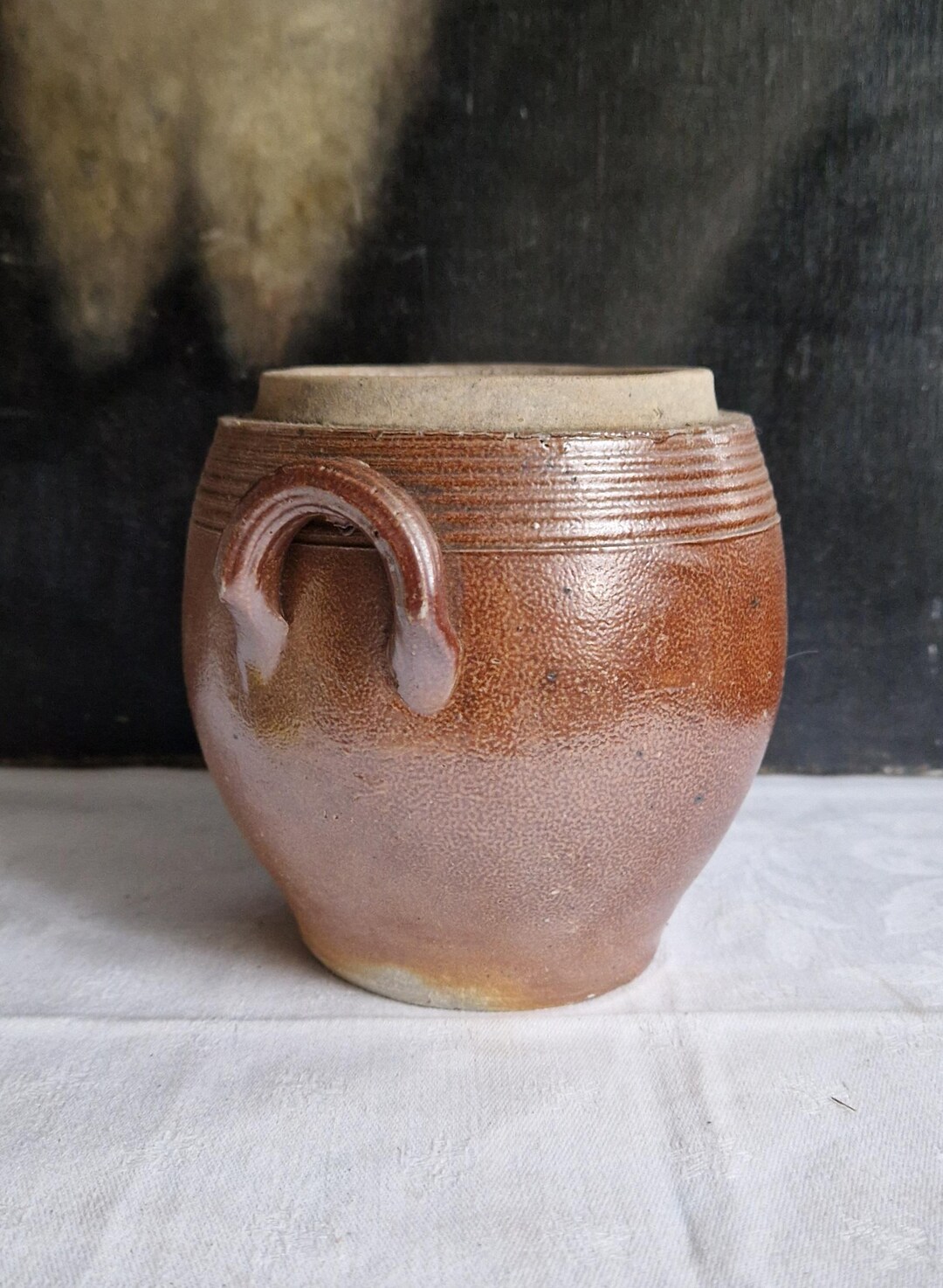 Antique Confit Container With Spout Shabby Vintage From France Rare ...