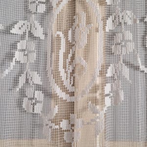 Antique curtain handmade shabby vintage from France