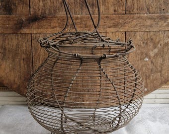 Panier à œufs Ancien - Noir - Vintage - Très Bon état