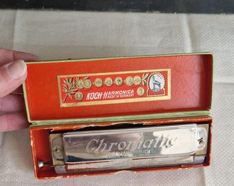 Old Chromatic Koch Harmonica Koch Shabby Vintage