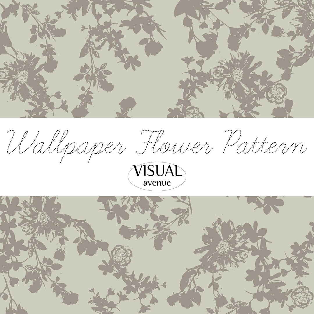 Stencil Flower A3 Size Patterns, Wallpaper Fabric Graphic, Phone Case ...