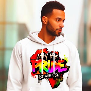Afro Pride Svg PNG PDF, que la fierté soit avec vous Design, Africa Pride Month Clipart, sublimation arc-en-ciel LGBTQ pour Cricut, Graffiti Pride