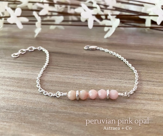 Pink 2024 opal bracelet