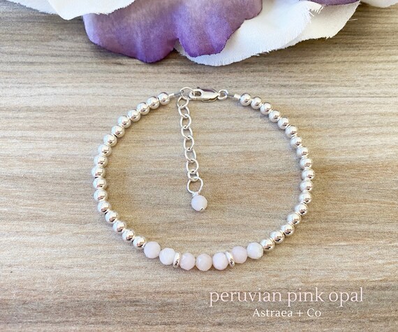 Pink opal shop bracelet