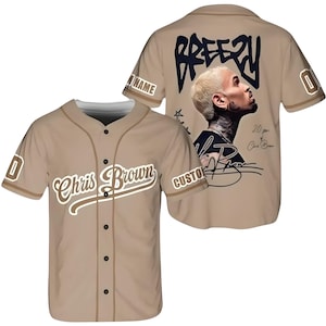 Personalized Chris Brown XX 2025 Baseball Jersey, Custom Tour Shirt, Baseball Jersey for Adult Youth Kid, Breezy Bowl XX Baseball Jersey