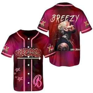 Chris Brown Breezy Bowl 2025 Baseball Jersey, Custom Tour Shirt, Baseball Jersey for Adult Youth Kid, Chris Brown Baseball Jersey