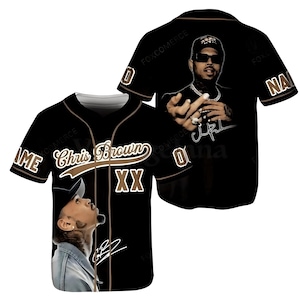 Personalized Chris Brown XX 2025 Baseball Jersey, Custom Tour Shirt, Baseball Jersey for Adult Youth Kid, Breezy Bowl XX Baseball Jersey
