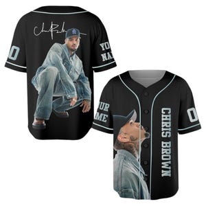 Personalized Chris Brown XX 2025 Baseball Jersey, Custom Tour Shirt, Baseball Jersey for Adult Youth Kid, Breezy Bowl XX Baseball Jersey