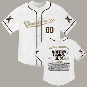 Personalized Chris Brown Breezy Bowl 2025 Baseball Jersey, Custom Tour Shirt Baseball Jersey for Adult Youth Kid,Chris Brown Baseball Jersey