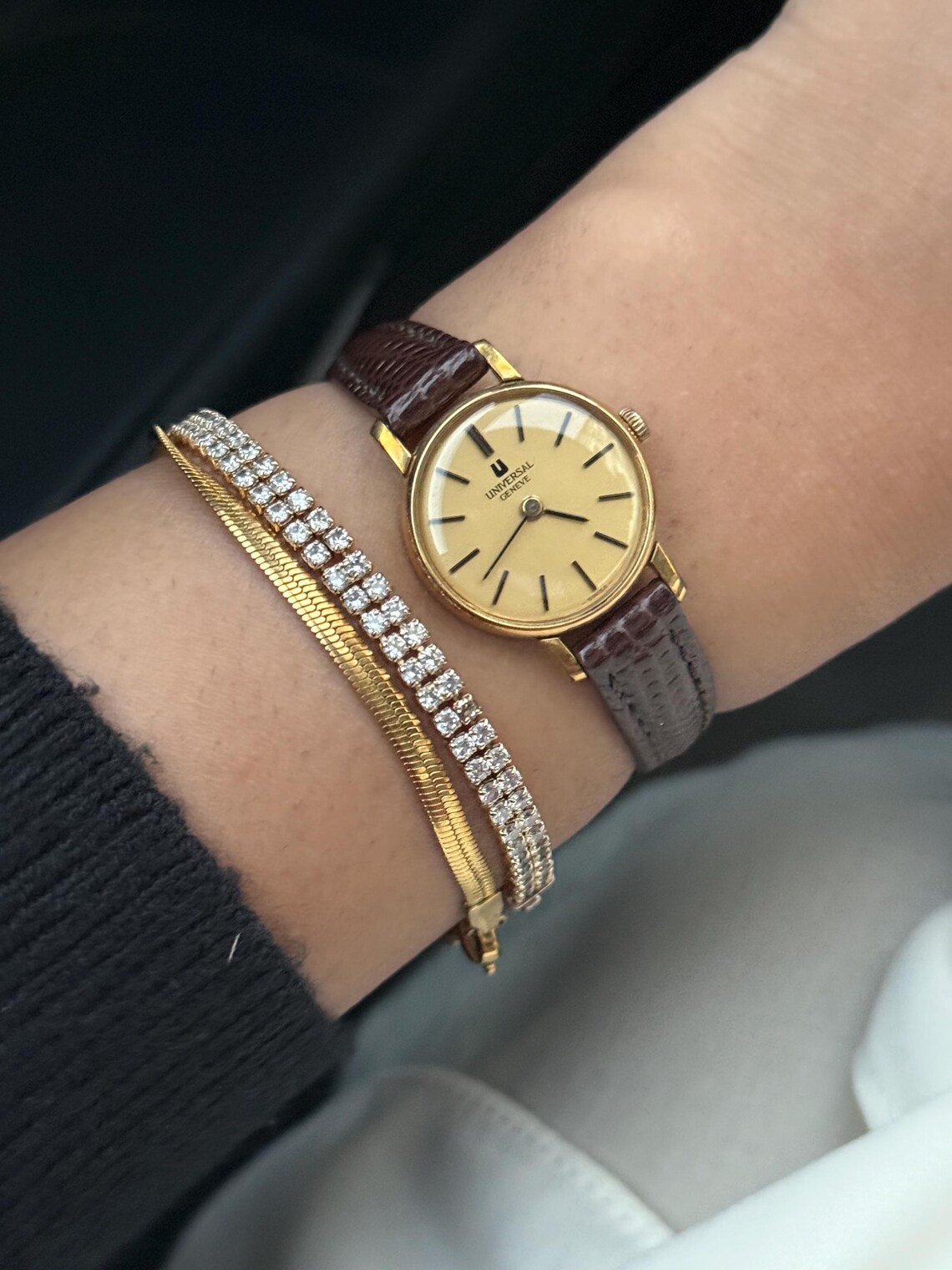 Vintage Universal Geneve Women’s watch; Mechanical wind, foto 3 de 4