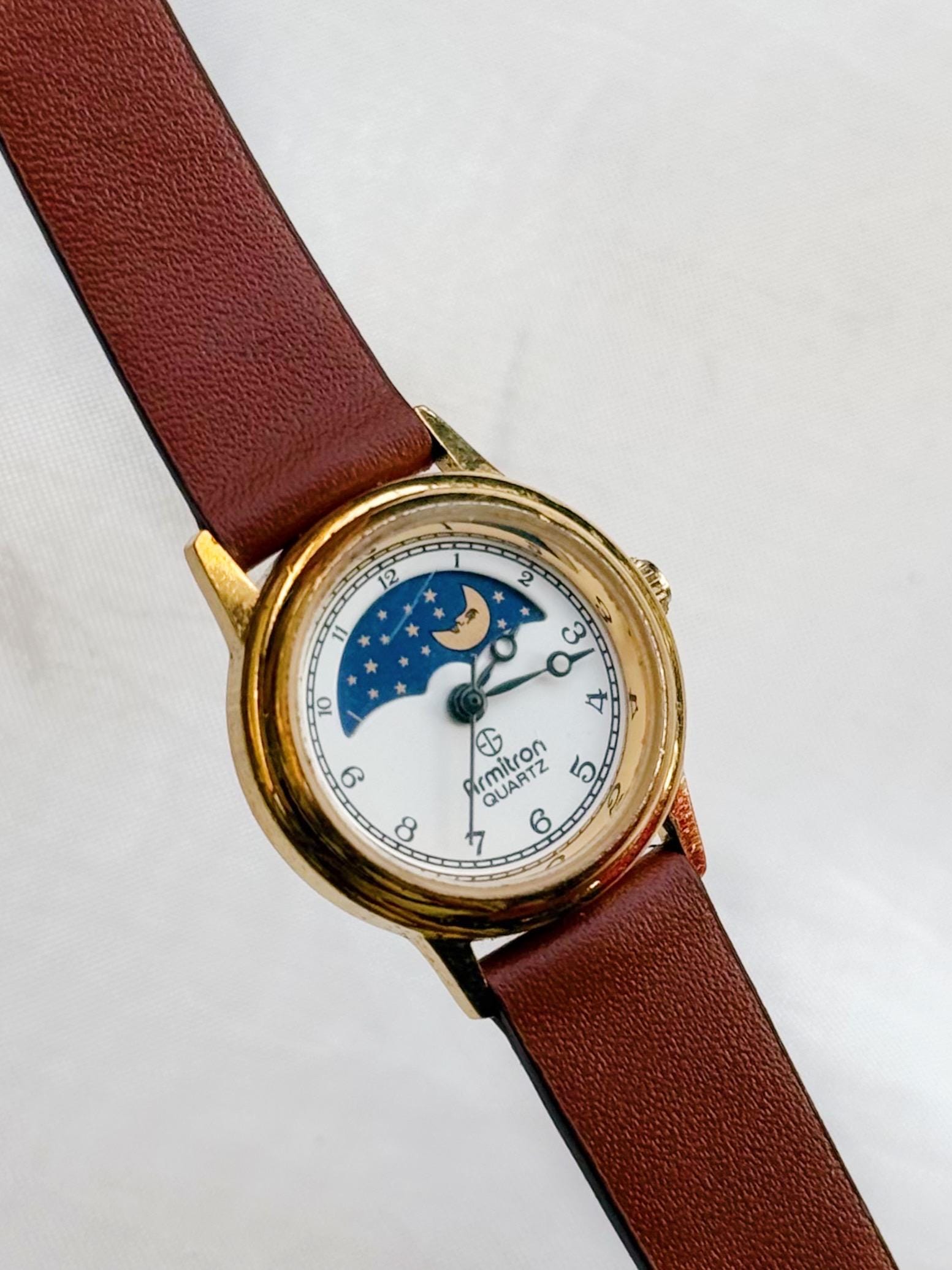 Vintage Armitron Sun & Moonphase Women's Watch; Datejust, Japanese