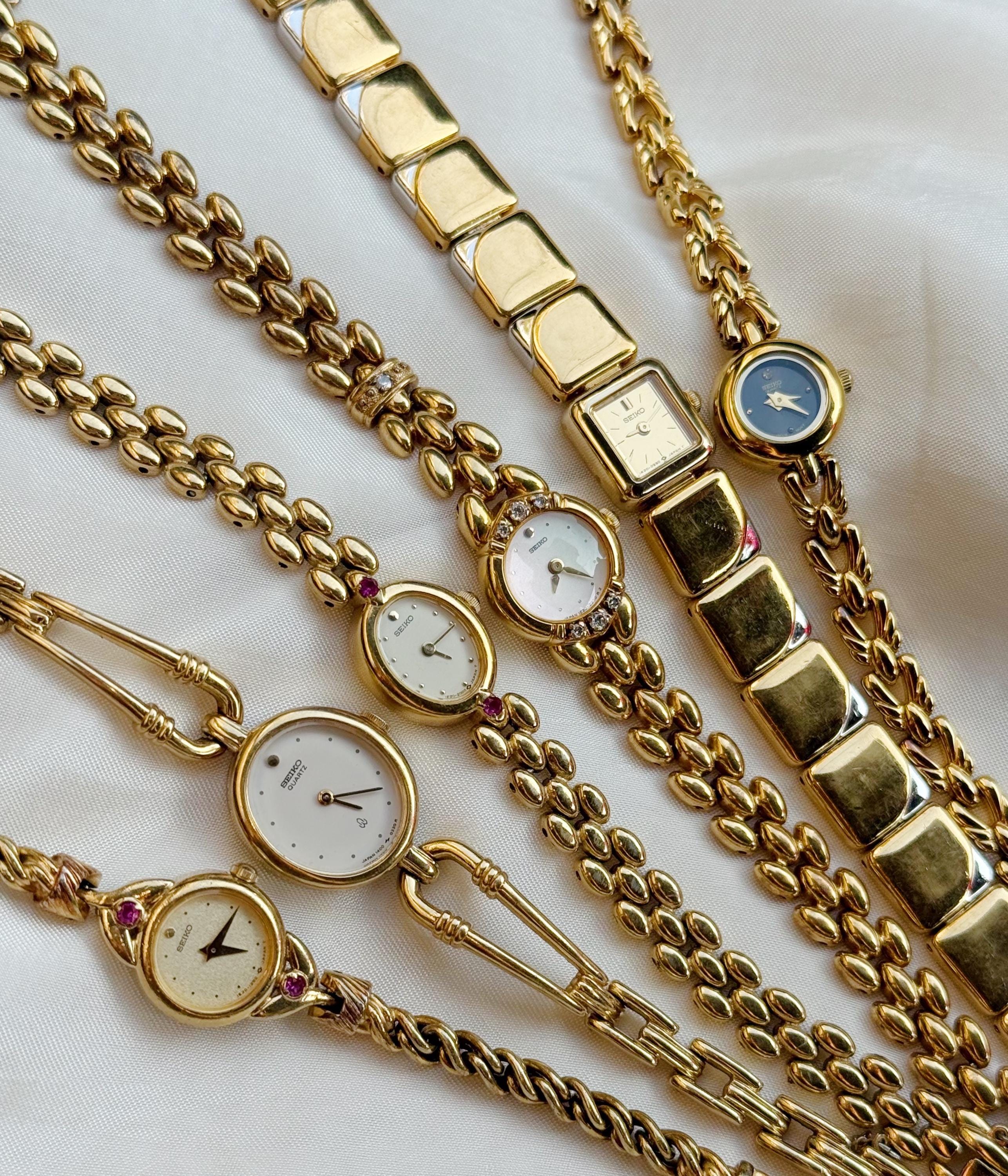 Vintage 14k Gold Bracelet Watch - Etsy display picture 3