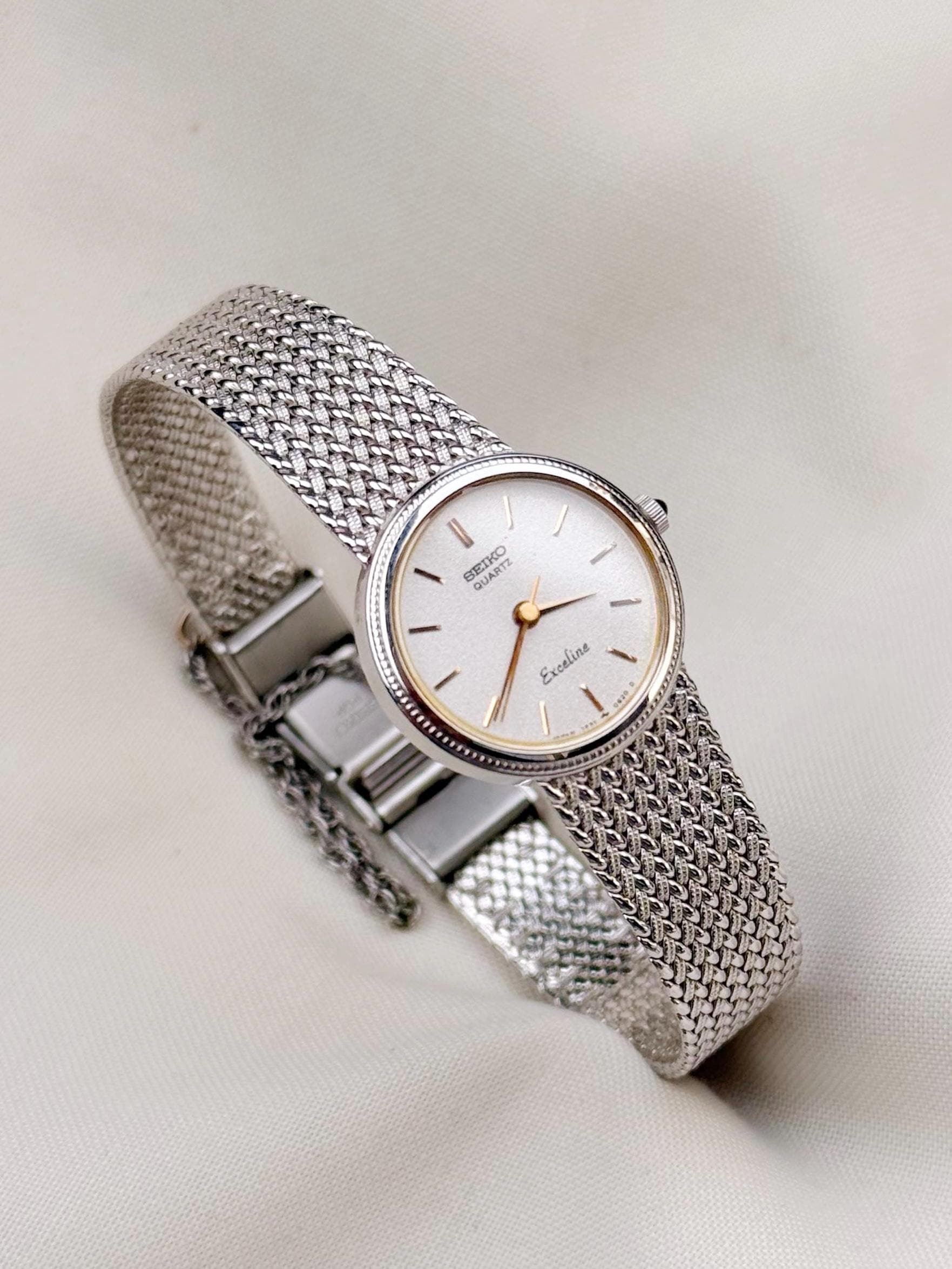 Vintage silver seiko watch women - Etsy 日本