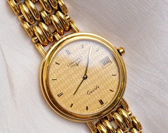 Vintage Rare Longines Datejust Dial Women’s Gold plated watch; NOS