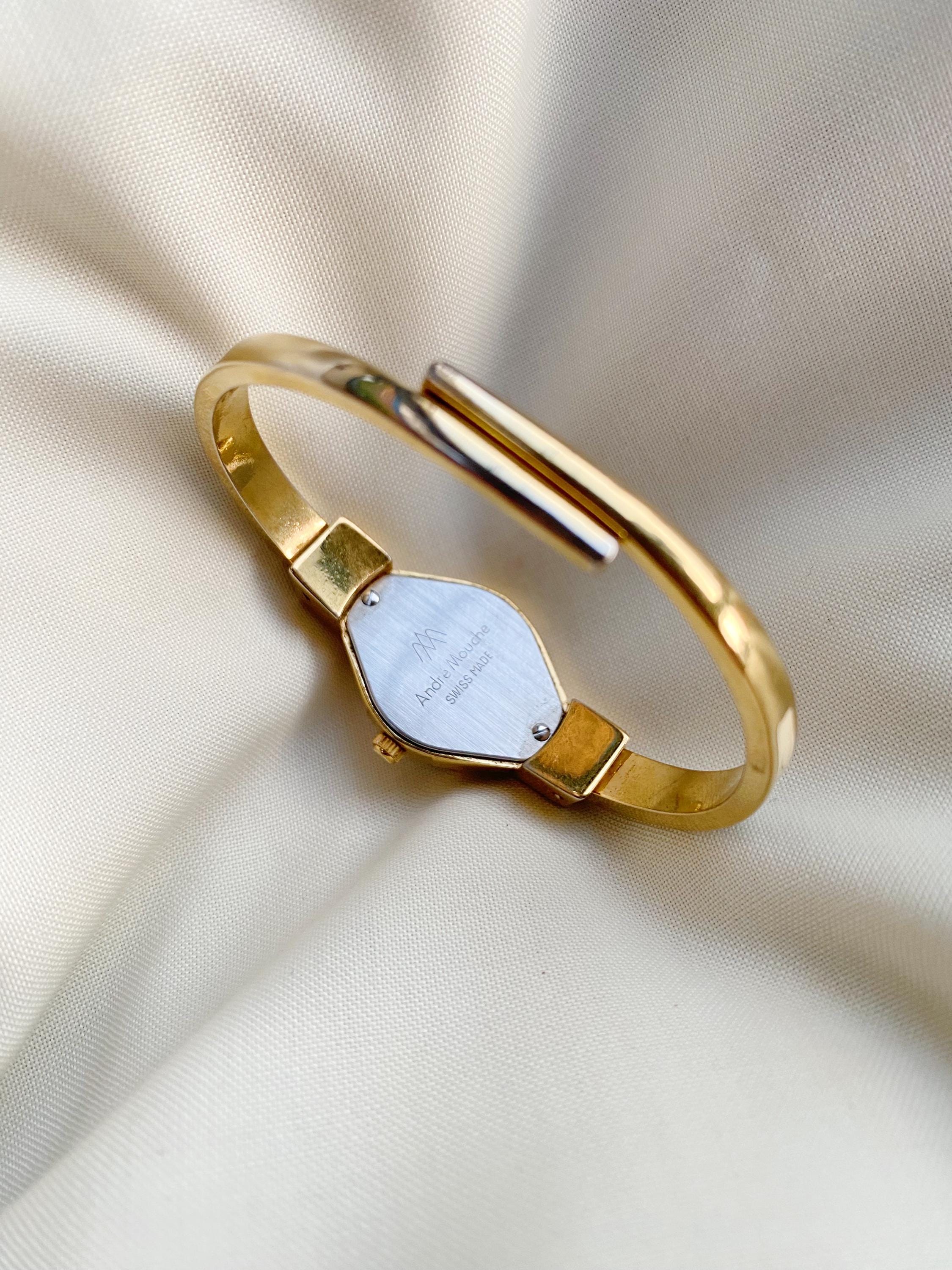 【美品】ANDRE MOUCHE フラワーデザイン バングルウォッチ Yahoo!オークション - ANDRE MOUCHE アンドレ ムッシュ 花柄 2針