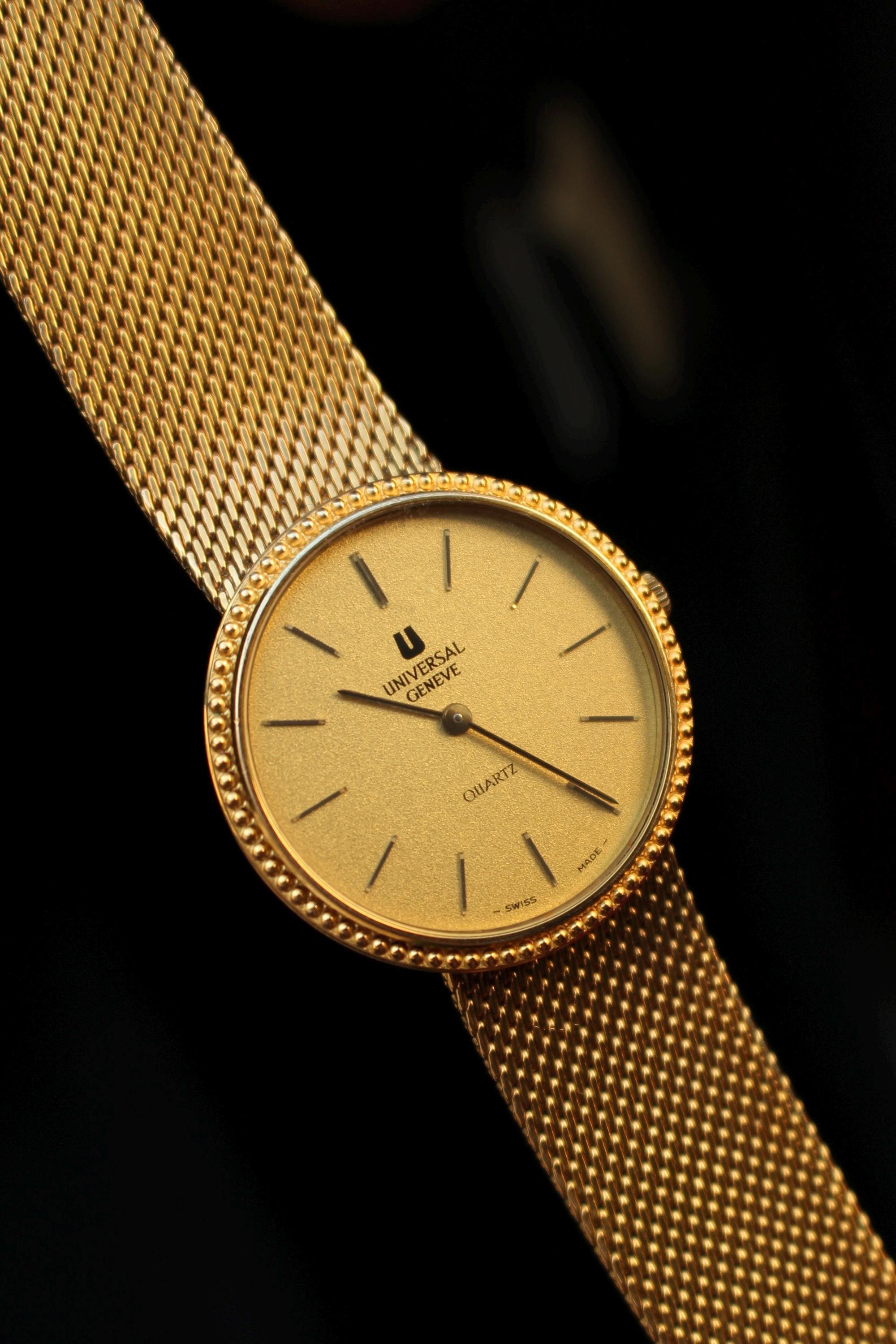 Athenee Du Geneve Cardiac Diagnostic Institute 18k Gold Plated Watch Never‎ Worn 1980 main image 4