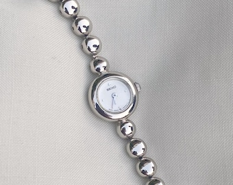 ヴィンテージ セイコー ホワイトゴールドメッキ ブレスレットウォッチ