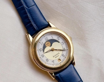 Vintage Rare Seiko Avenue Moonphase women’s watch; Datejust dial