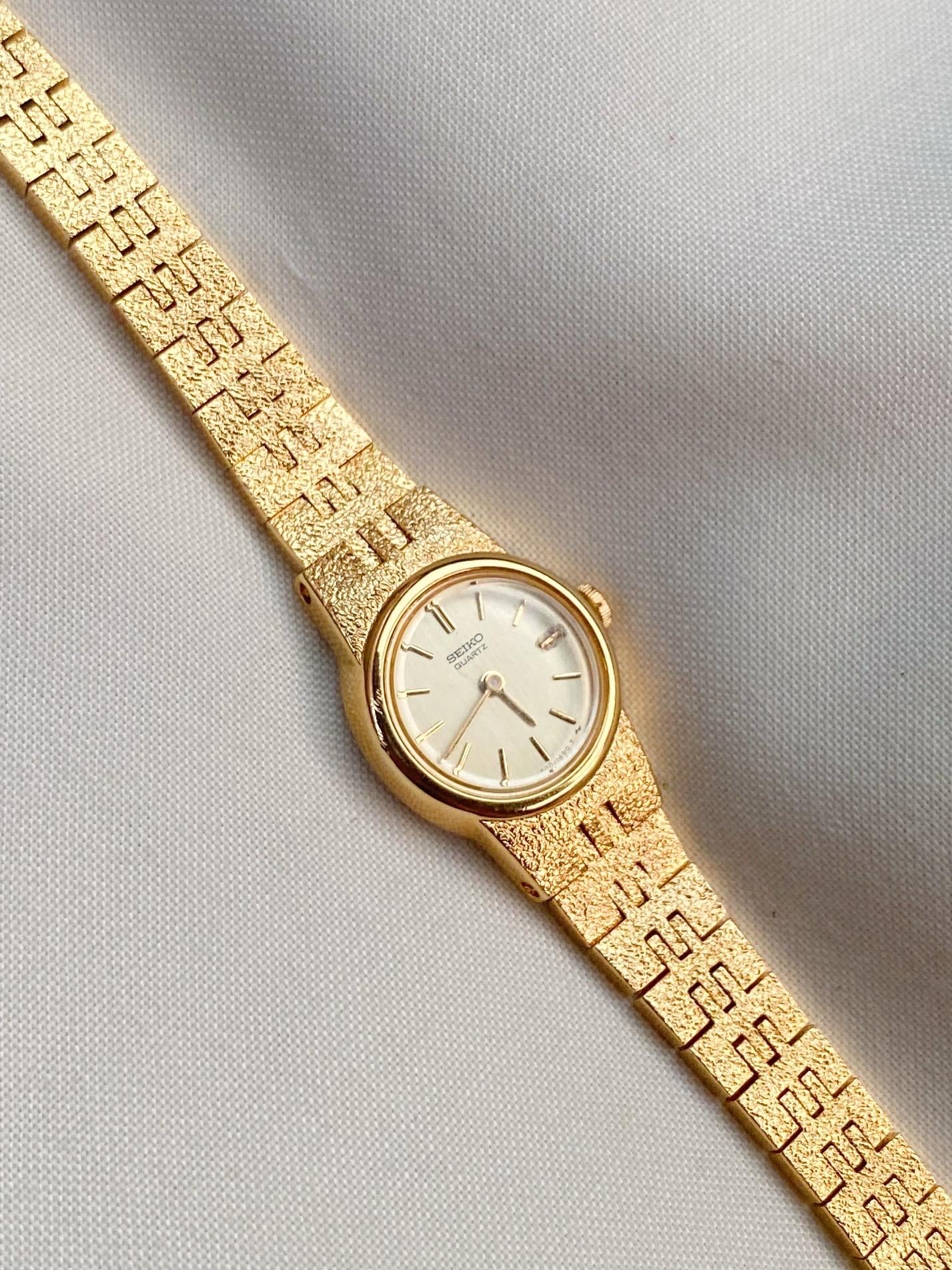 希少　SEIKO ゴールド　ブレスウォッチ　オールド　レディース　腕時計 Seiko gold ladies - Etsy 日本
