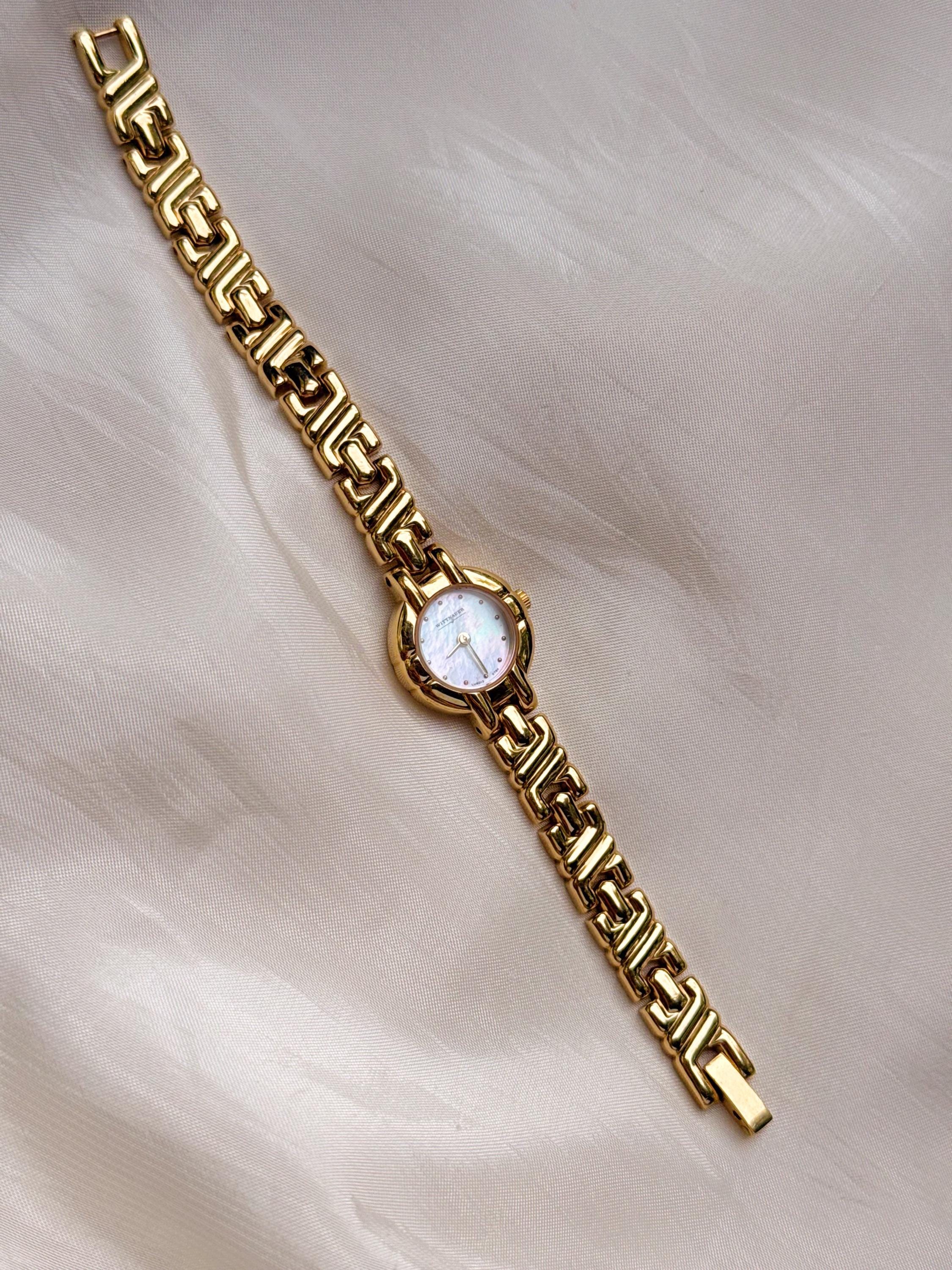 Vintage Wittnauer Women's Gold Watch; MOP Dial Dainty Timepiece - Etsy