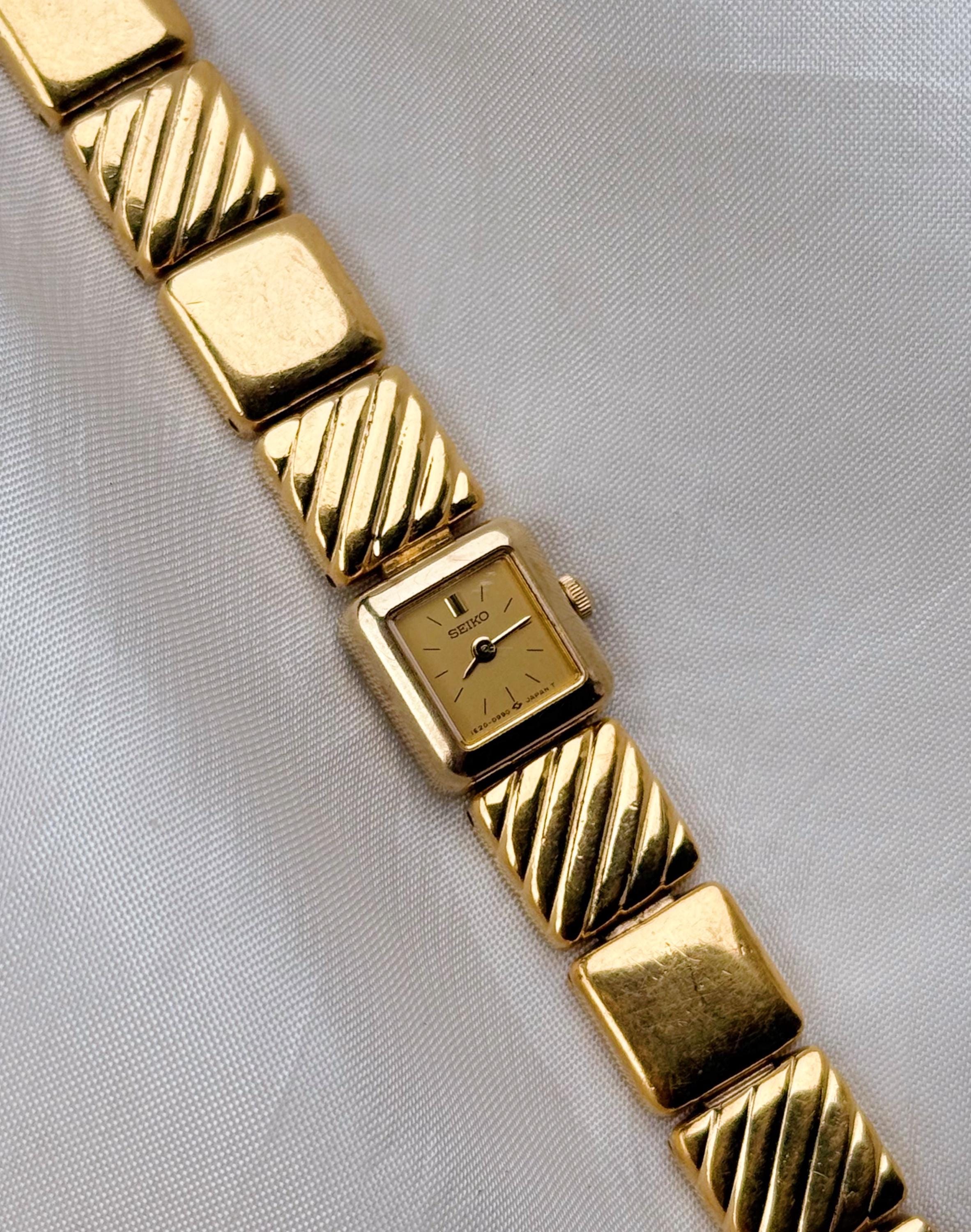 Seiko Square Gold - Etsy
