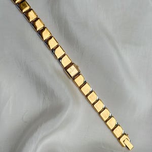 Vintage Seiko guldpläterade klockor med rubinfärgade accenter, unika armbandsdesigner; Present till henne bild 3
