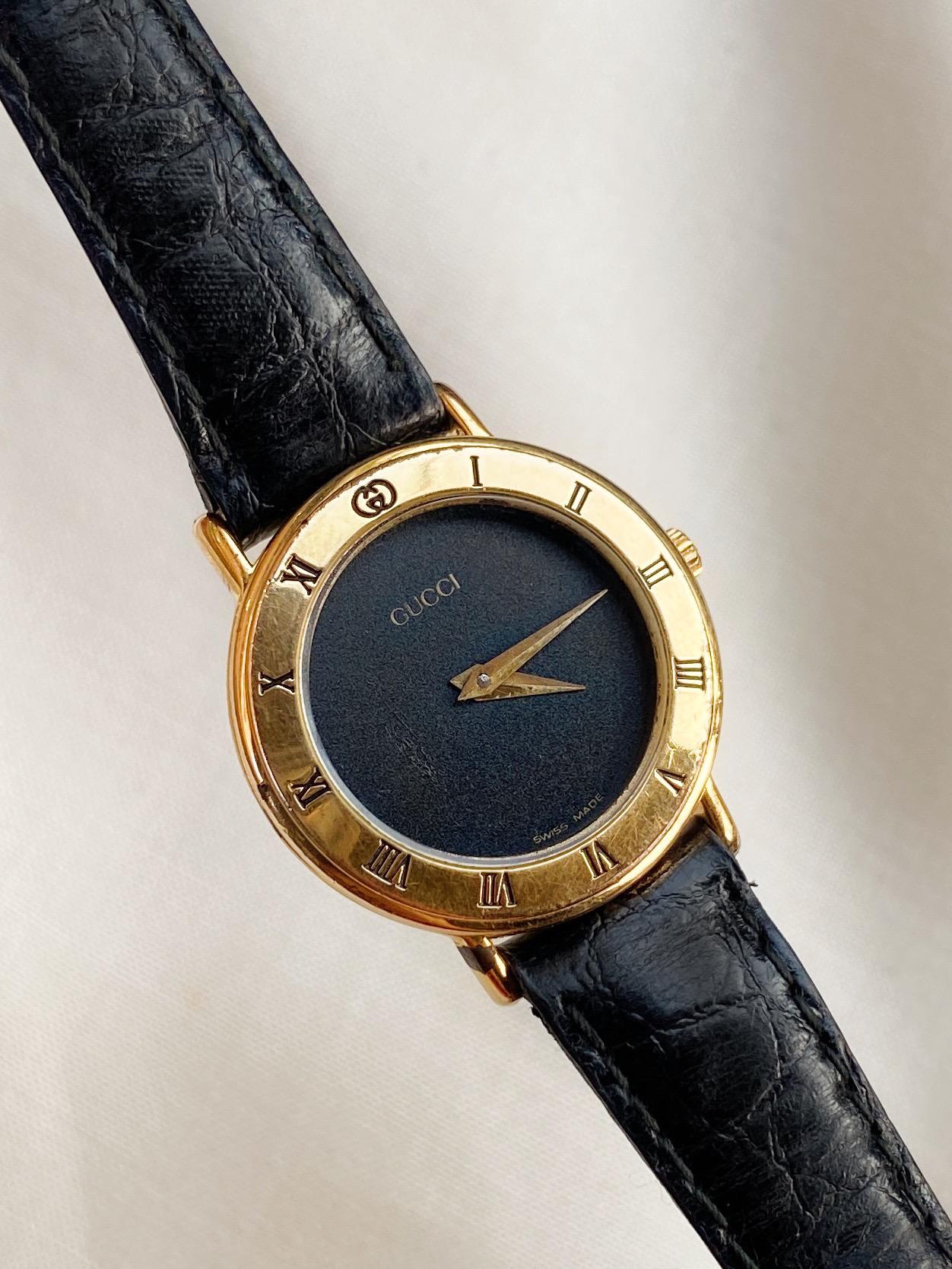 Authentic Gucci sherry line leather band watch Gucci Sherry Line Vintage Women main image 2
