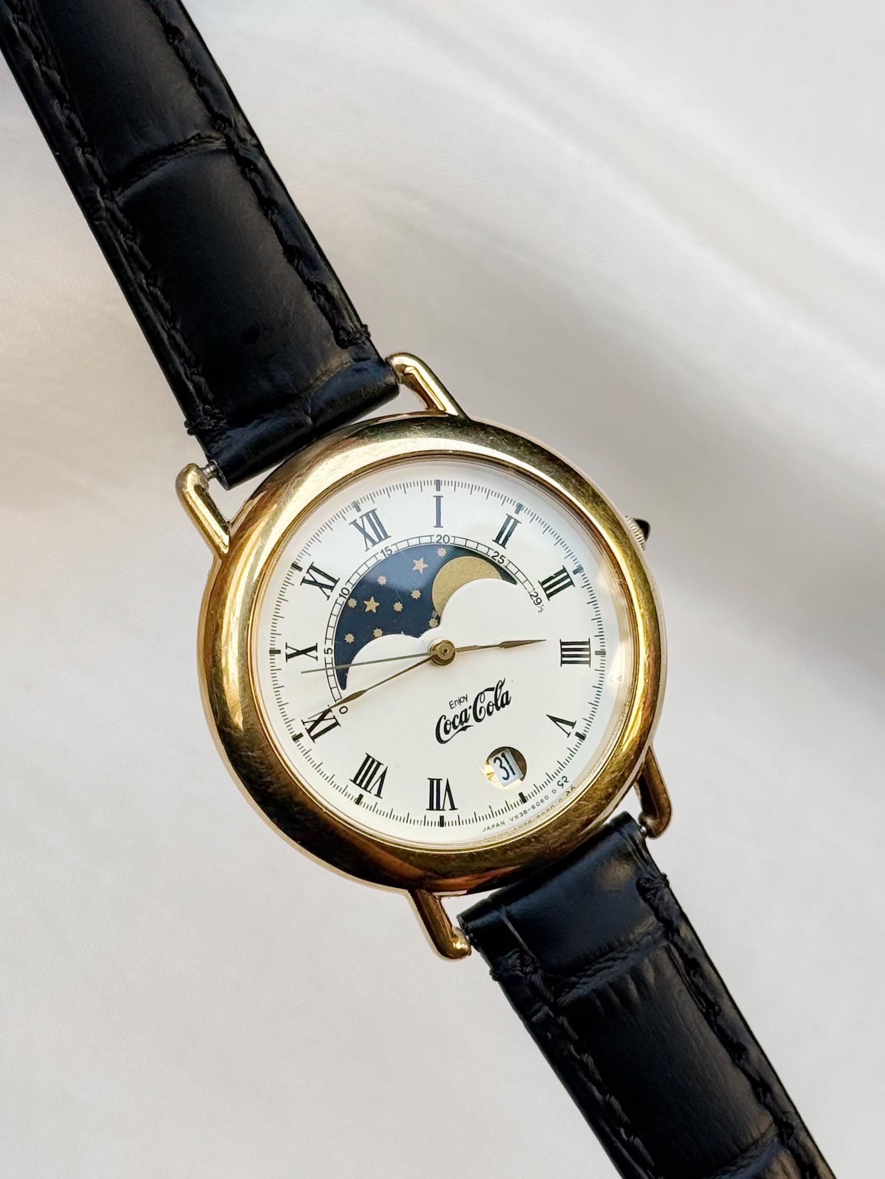 SEIKO　セイコー　ムーンフェイズ　GALAXY　5Y88-601A Seiko Galaxy 5Y88-601A Calendar Day Night Quartz Watch | #495675132