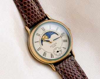 Vintage ALBA Success Sun & Moonphase Damenuhr; Sekundenzeiger, aus Japan
