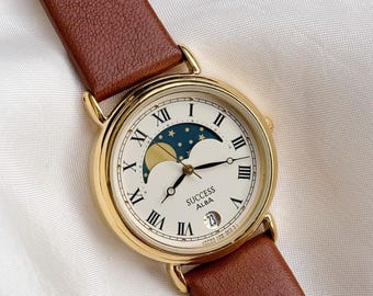 ALBA success vintage Moonphase Unisex watch; Datejust dial