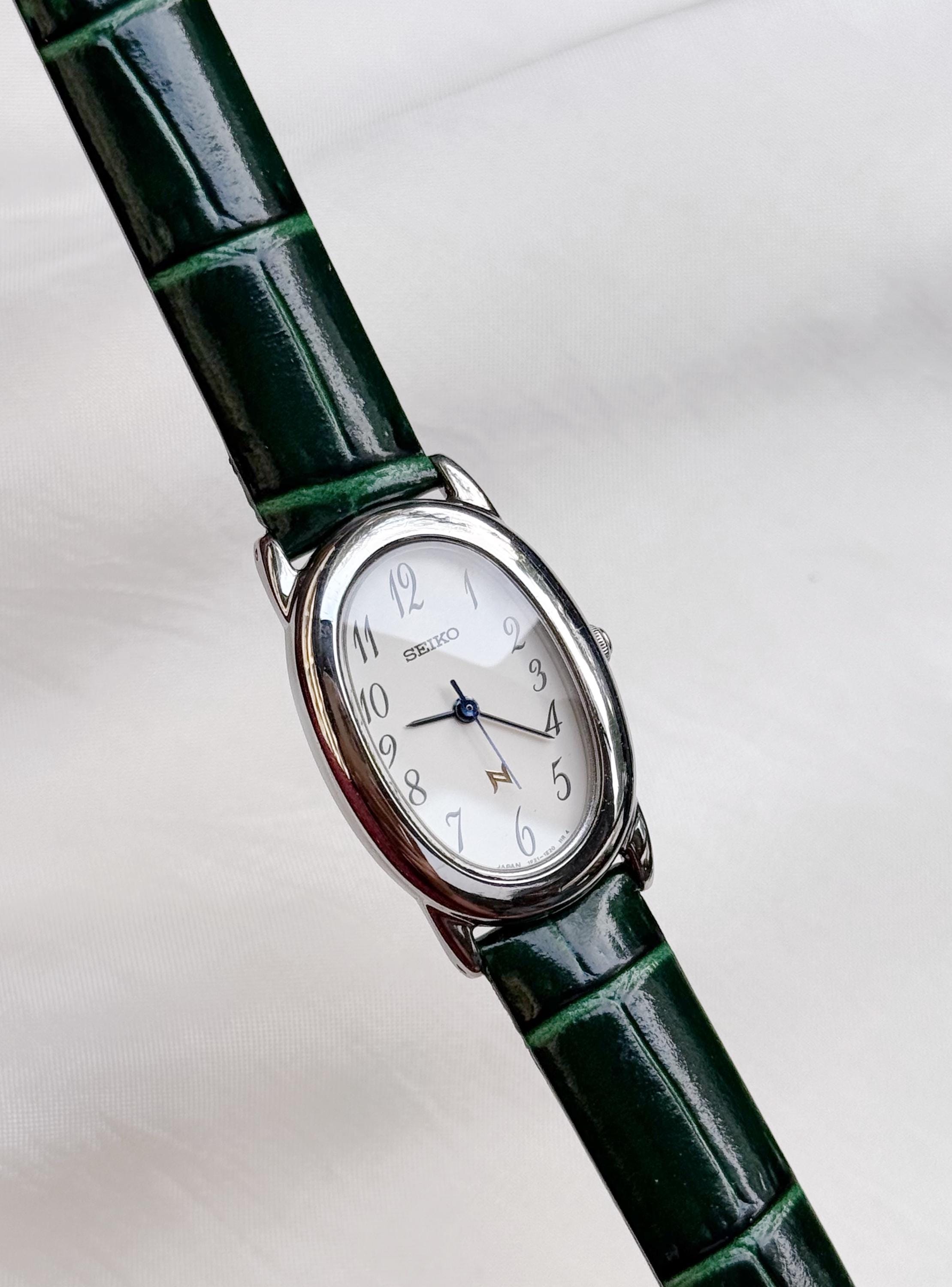 Seiko Tank Watch Leather Strap - Etsy