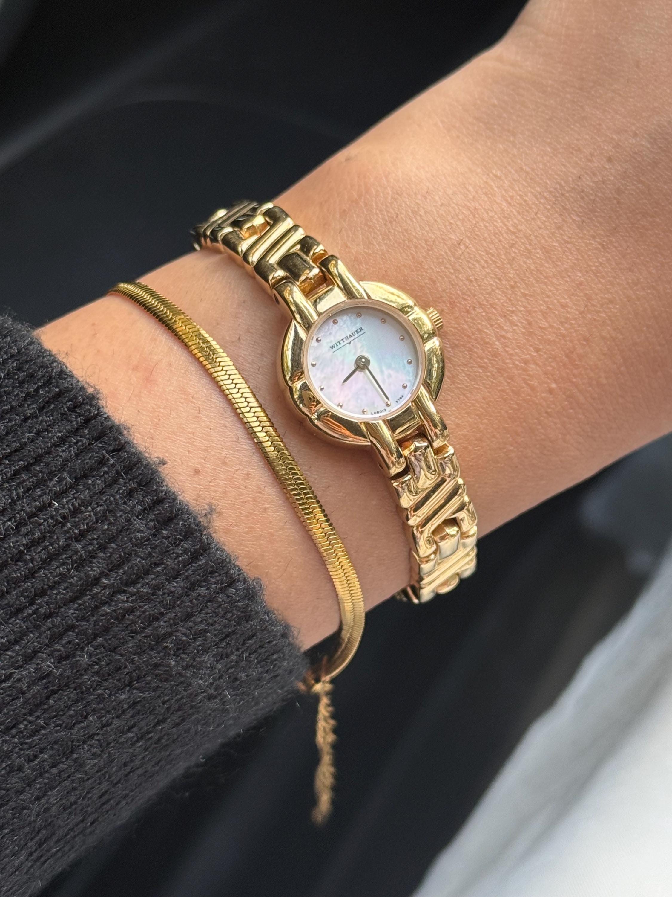 Vintage Wittnauer Women's Gold Watch; MOP Dial Dainty Timepiece - Etsy