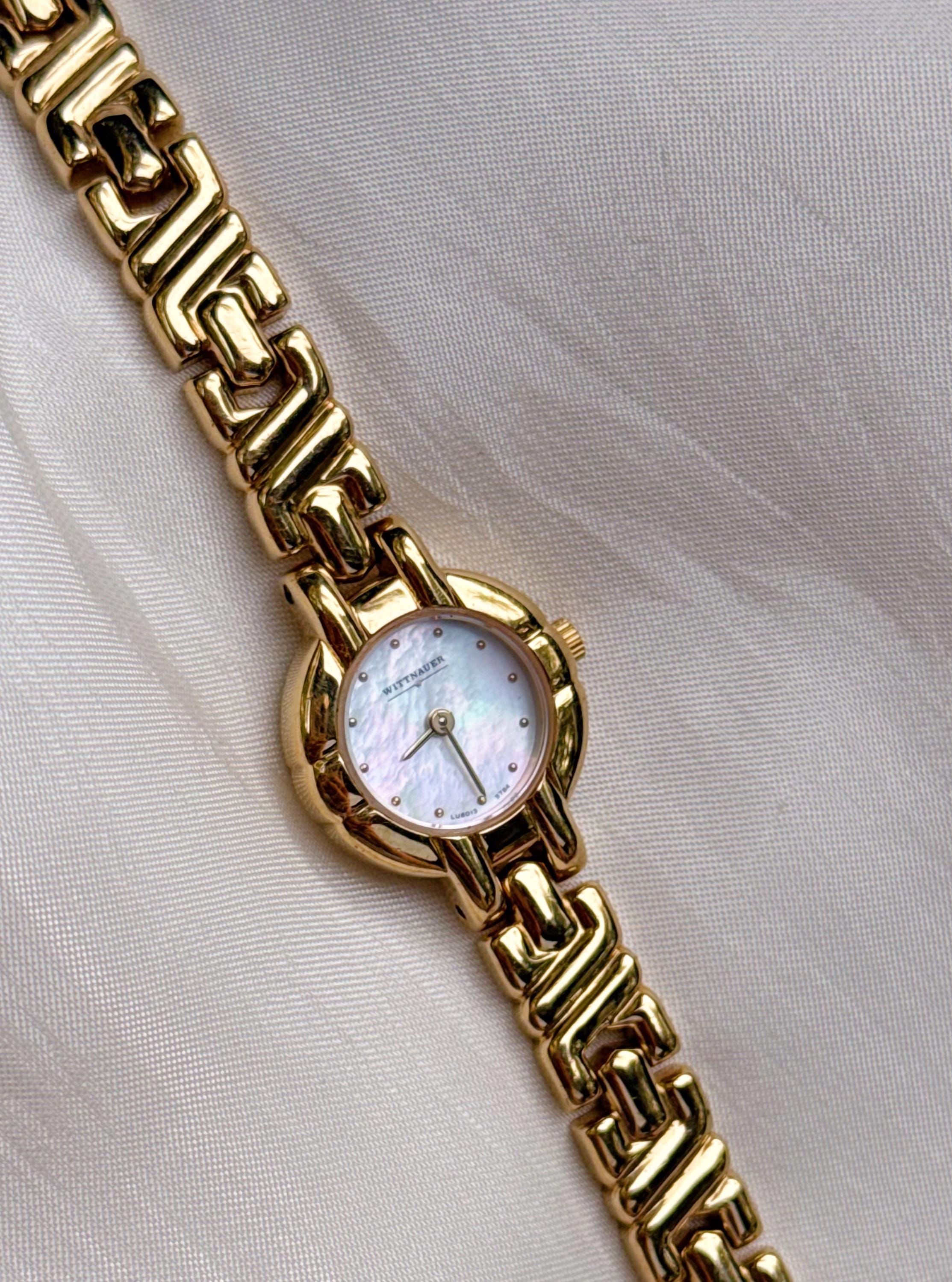 ジャンク WITTNAUER 手巻き時計 本体 14K GOLD LAK Vintage Wittnauer Women's Gold Watch; MOP Dial Dainty Timepiece - Etsy