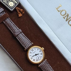 Vintage Rare Longines 150th Anniversary Women’s Gold plated watch; Subsecond dial, Boxed image 1