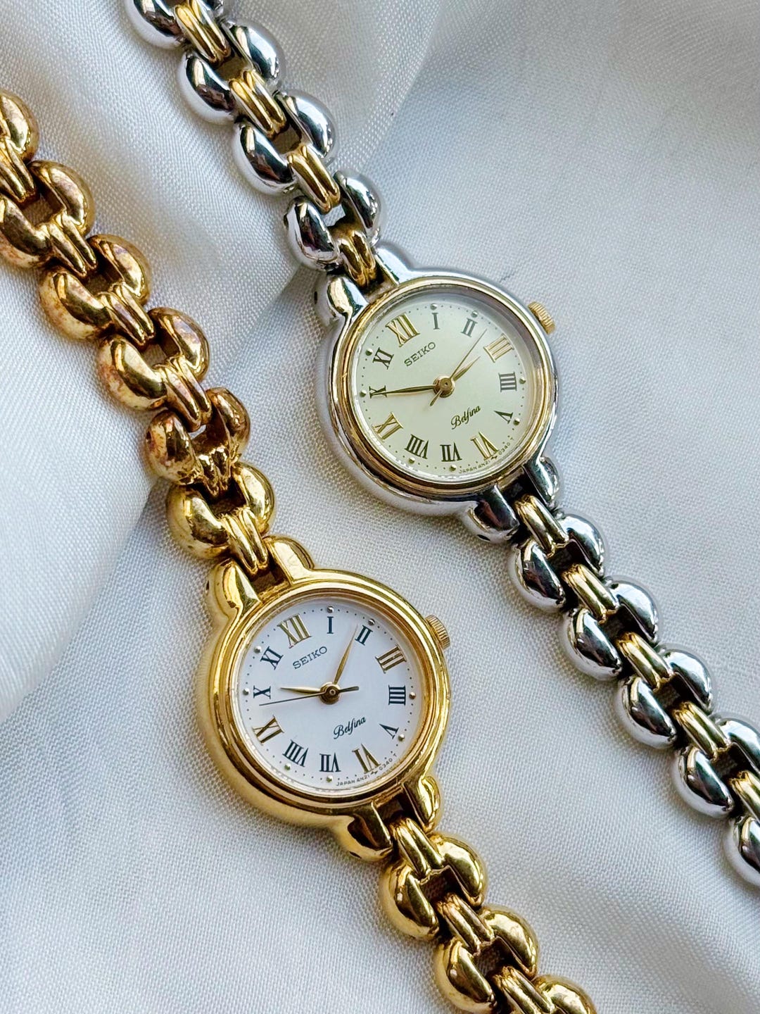 Seiko Belfina Gold Plated & Two Tone Women's Watches – 1990s
