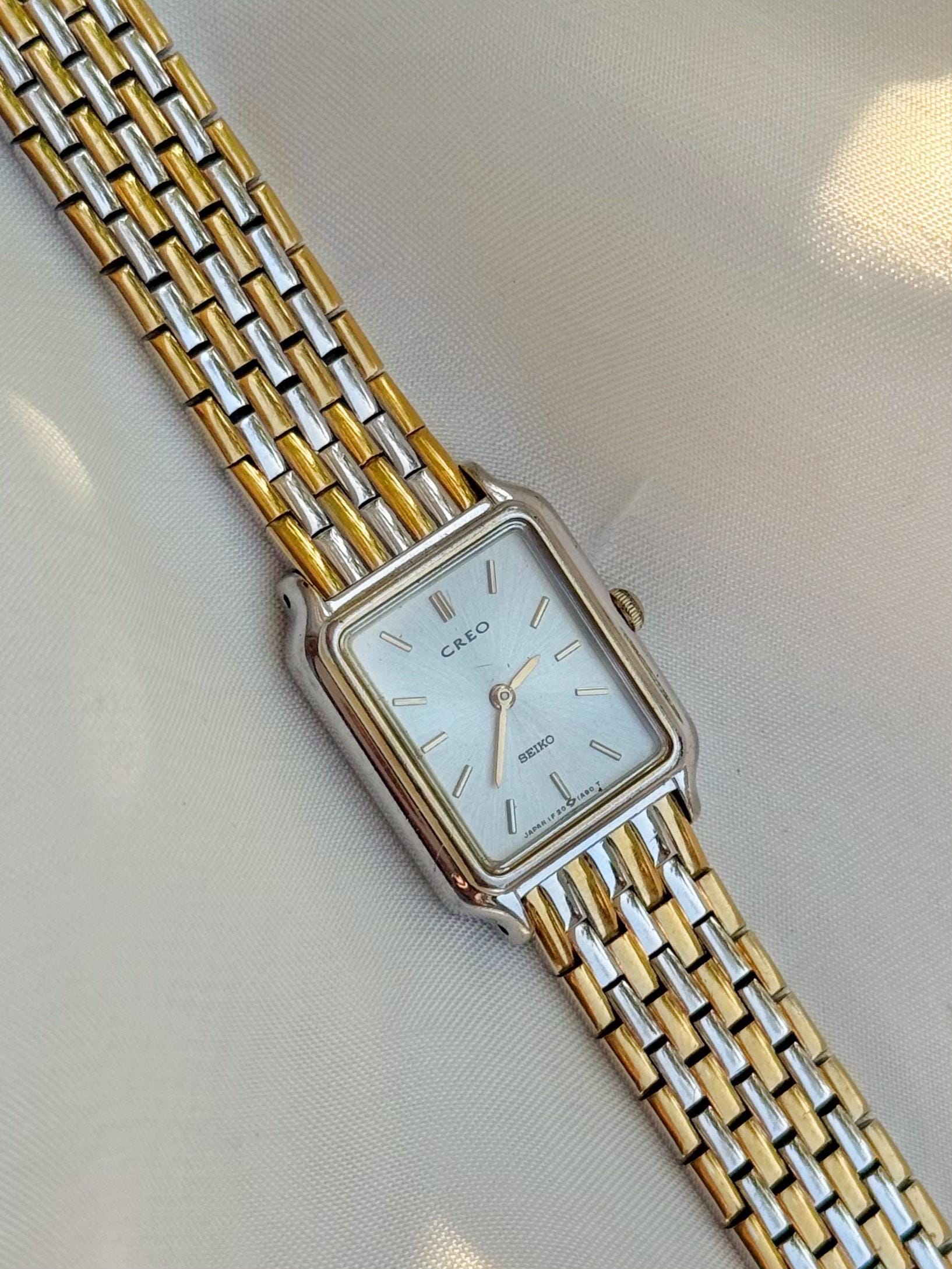 24mm Ladies Seiko 2-Tone Gold / Steel Quartz Date Watch 3Y02-0859 Roman Dial Seiko Two Tone Womans Watch - Etsy main image 3
