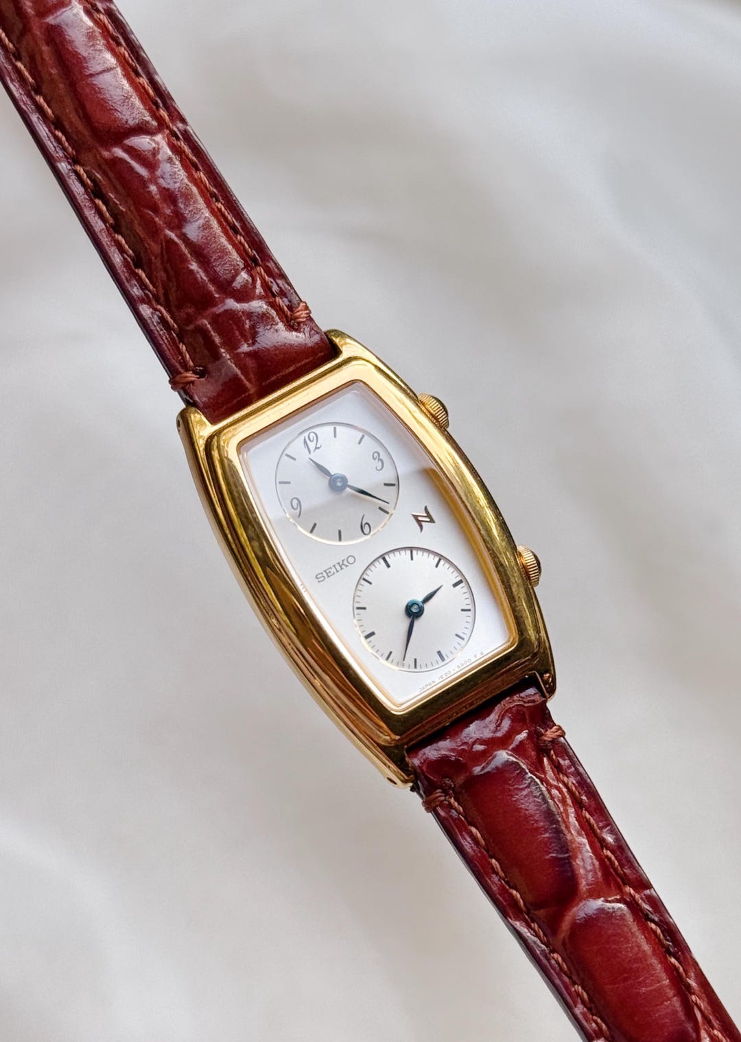 【希少】SEIKO NOIE ノイエ デュアルタイム ヴィンテージ Rare Seiko Noie Dual Time Vintage Watch for Women; Gold Plated