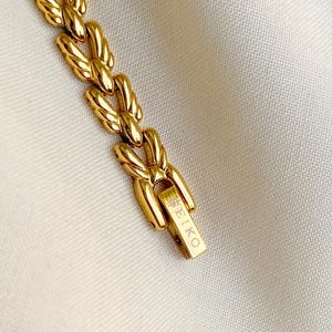 Vintage Seiko guldpläterade klockor med rubinfärgade accenter, unika armbandsdesigner; Present till henne bild 13