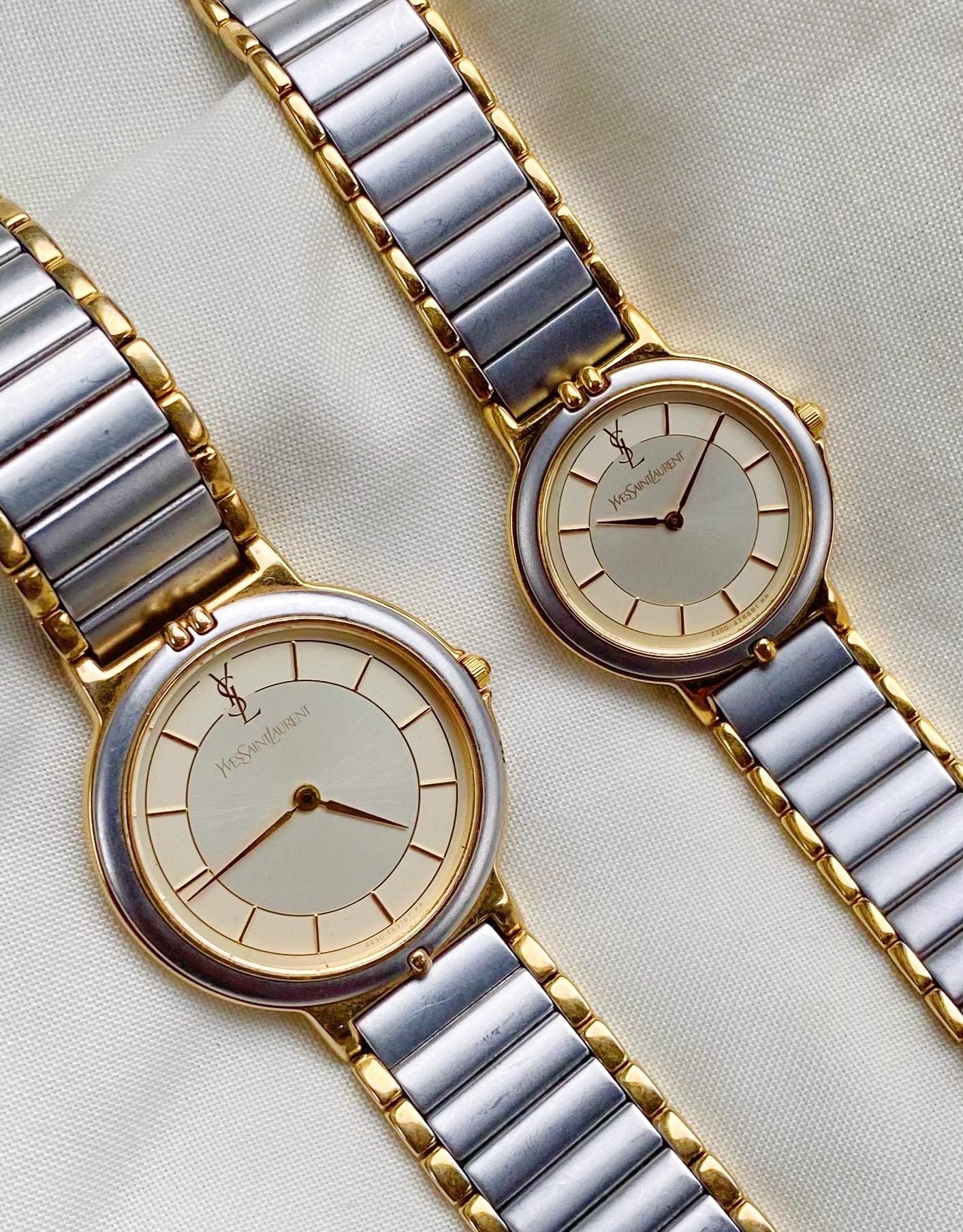 Vintage Yves Saint Laurent Two Tone Watch for Women; YSL - Etsy