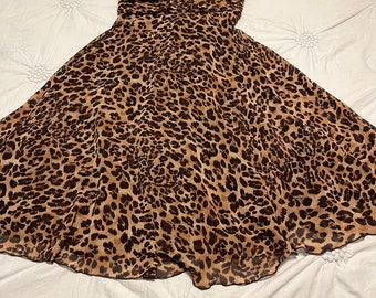 Victor Costa Dress and Matching Coat, Victor Costa Cheetah Print Halter Dress, Matching Pink Coat